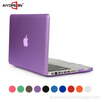 Rubber Coating Plastic Smart Cover Case for Macbook Matte Hard Case Cover for Apple Macbook pro 15.4 inch with 10 colors